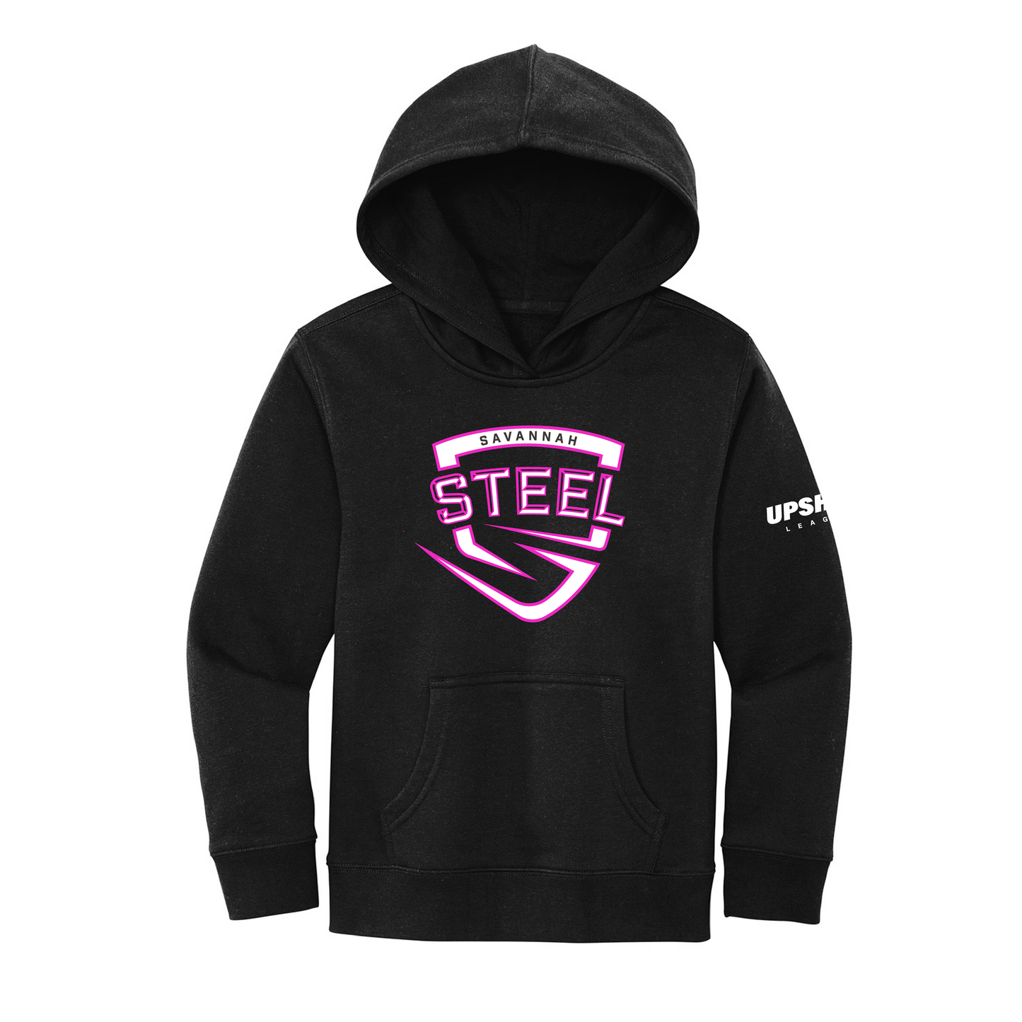 Savannah Steel Youth District Black Hooded Sweatshirt