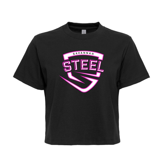 Savannah Steel Women's Heavyweight Boxy Logo Tee