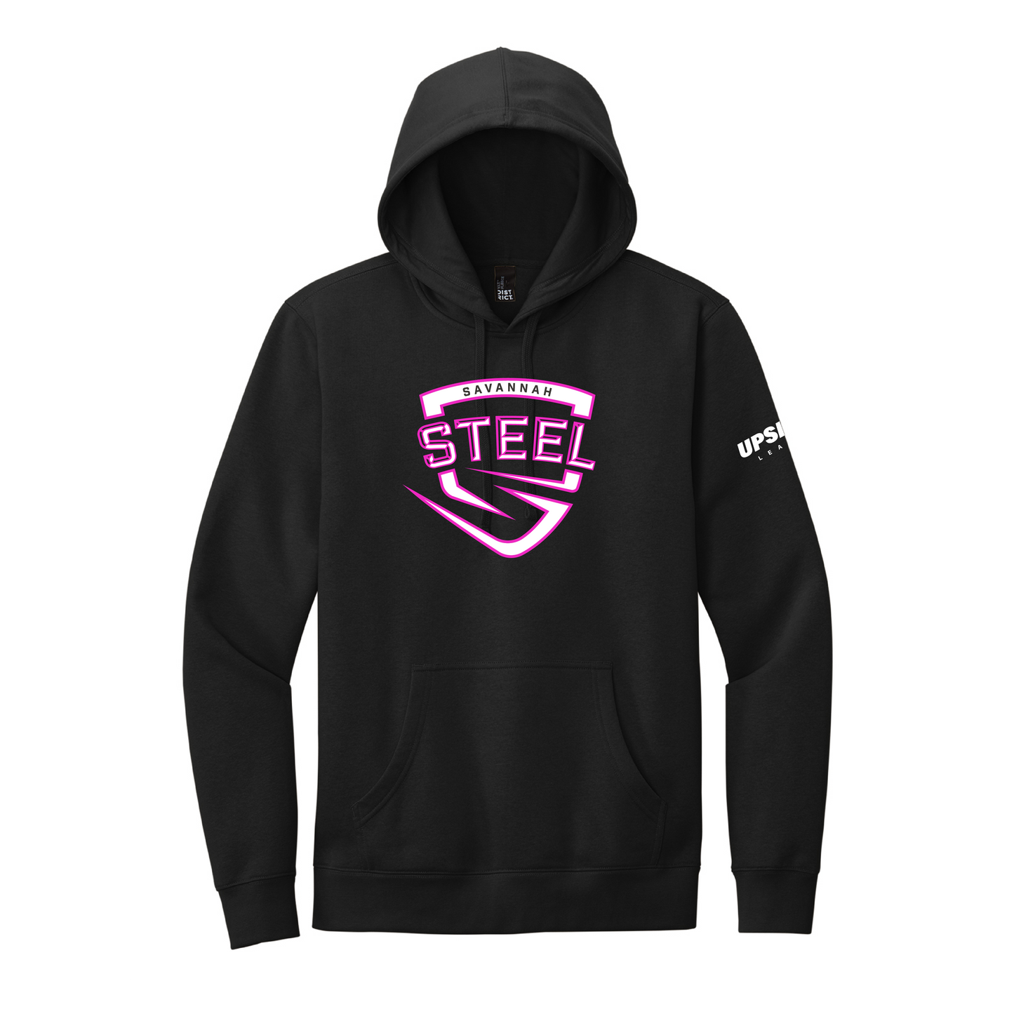 Savannah Steel District Black Logo Hooded Sweatshirt