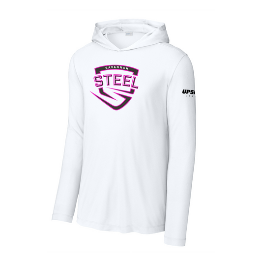 Savannah Steel Performance Logo L/S Hooded Shirt